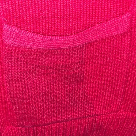 AUTHENTIC RALPH LAUREN CLASSIC RED BUTTON DOWN SWEATER SZ L - Picture 5 of 13
